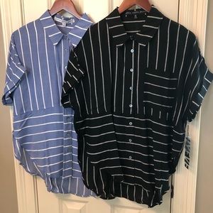 HYFVE short sleeve button down tops. Sold together!!